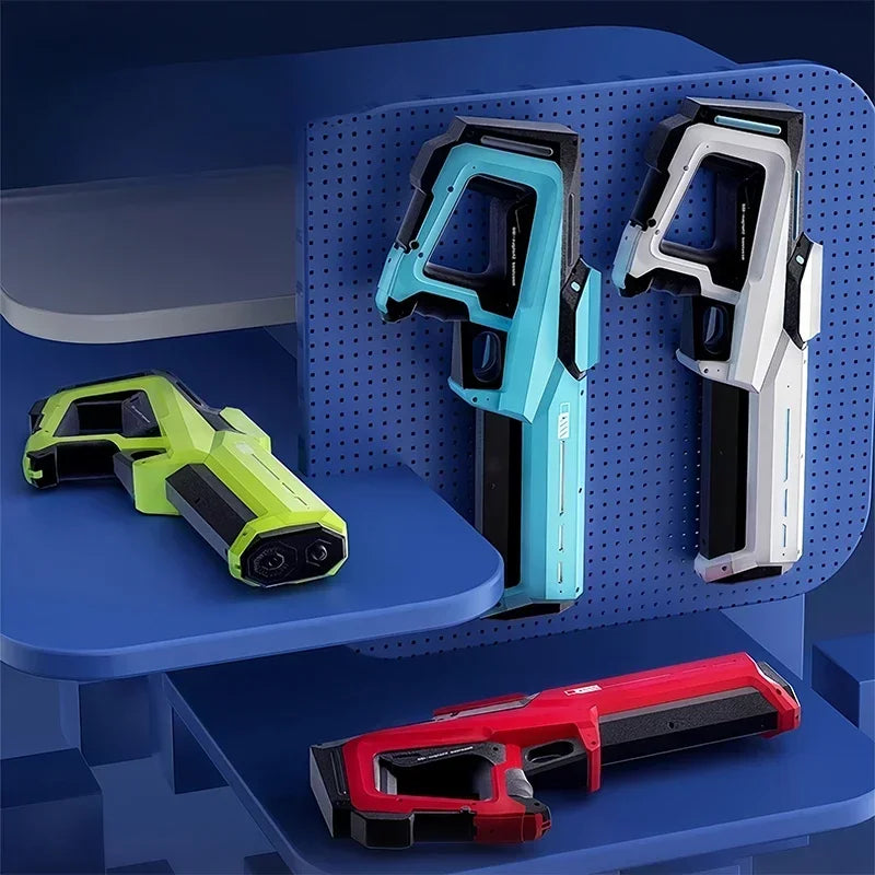 Pistola de almacenamiento de agua automática eléctrica, juguetes portátiles para niños, playa de verano, lucha al aire libre, pistola pulverizadora de fantasía, juguetes para niños y adultos