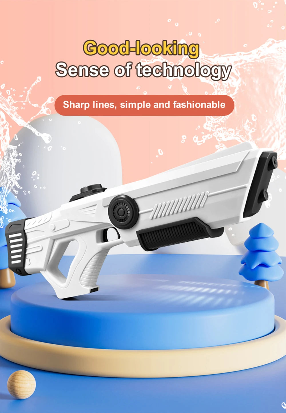 Pistola de almacenamiento de agua automática eléctrica, juguetes portátiles para niños, playa de verano, lucha al aire libre, pistola pulverizadora de fantasía, juguetes para niños y adultos