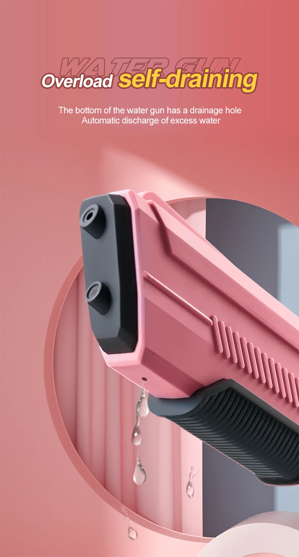 Pistola de almacenamiento de agua automática eléctrica, juguetes portátiles para niños, playa de verano, lucha al aire libre, pistola pulverizadora de fantasía, juguetes para niños y adultos
