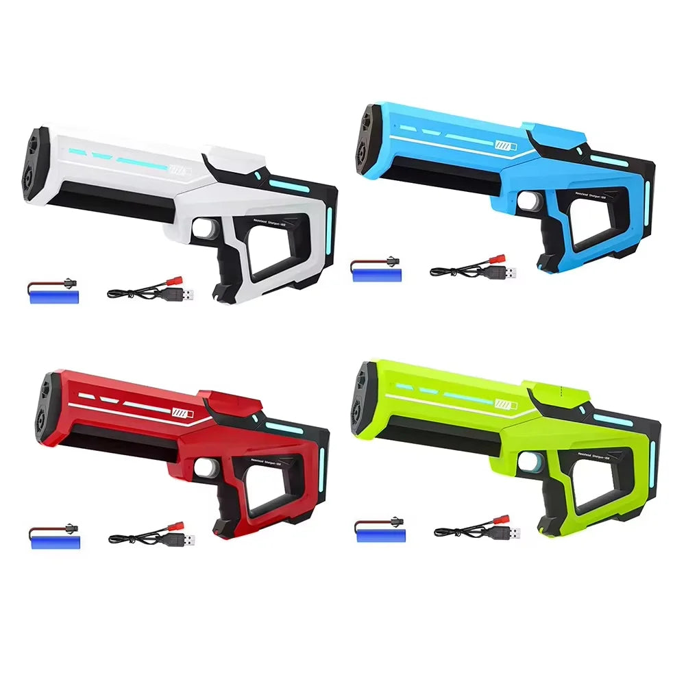 Pistola de almacenamiento de agua automática eléctrica, juguetes portátiles para niños, playa de verano, lucha al aire libre, pistola pulverizadora de fantasía, juguetes para niños y adultos