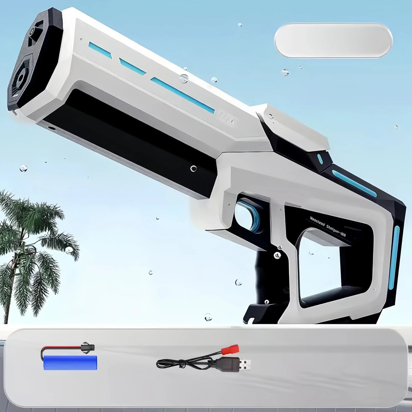 Pistola de almacenamiento de agua automática eléctrica, juguetes portátiles para niños, playa de verano, lucha al aire libre, pistola pulverizadora de fantasía, juguetes para niños y adultos