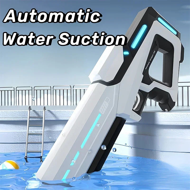 Pistola de almacenamiento de agua automática eléctrica, juguetes portátiles para niños, playa de verano, lucha al aire libre, pistola pulverizadora de fantasía, juguetes para niños y adultos