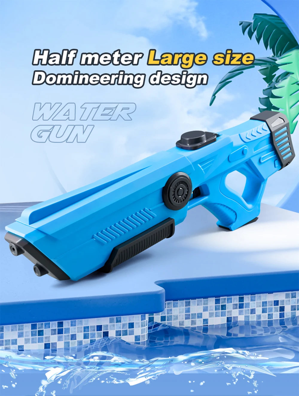Pistola de almacenamiento de agua automática eléctrica, juguetes portátiles para niños, playa de verano, lucha al aire libre, pistola pulverizadora de fantasía, juguetes para niños y adultos